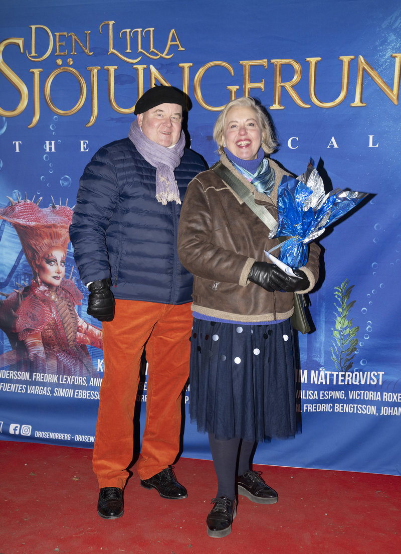 Suzanne Axell med partnern Jörgen Wedebrand 2024. Foto: Fredrik Sandberg/TT